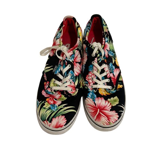 VANS Women’s Tropical Palm Print Canvas Sneakers Size 8 - Picture 3 of 7